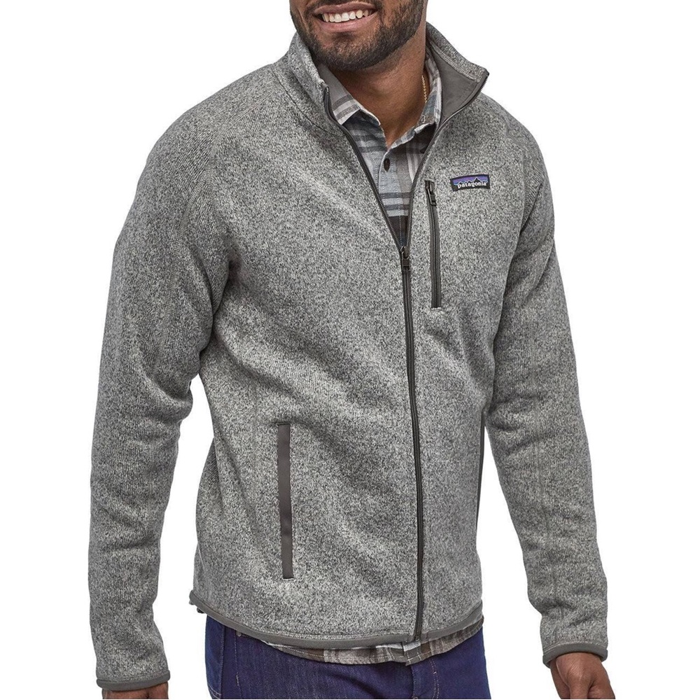 Patagonia Men’s Better Sweater Full Zip Up Jacket in Stonewash